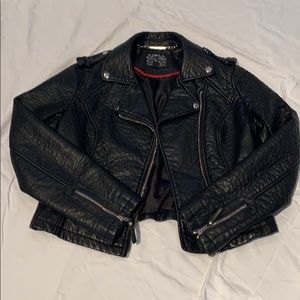 Faux leather jacket
